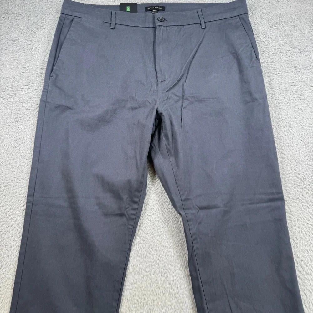 Banana Republic Mens Gray Cotton Stretch Chino Pants 40x32 New With Tags